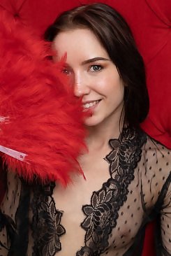 Erna in Red Feather by Tora Ness