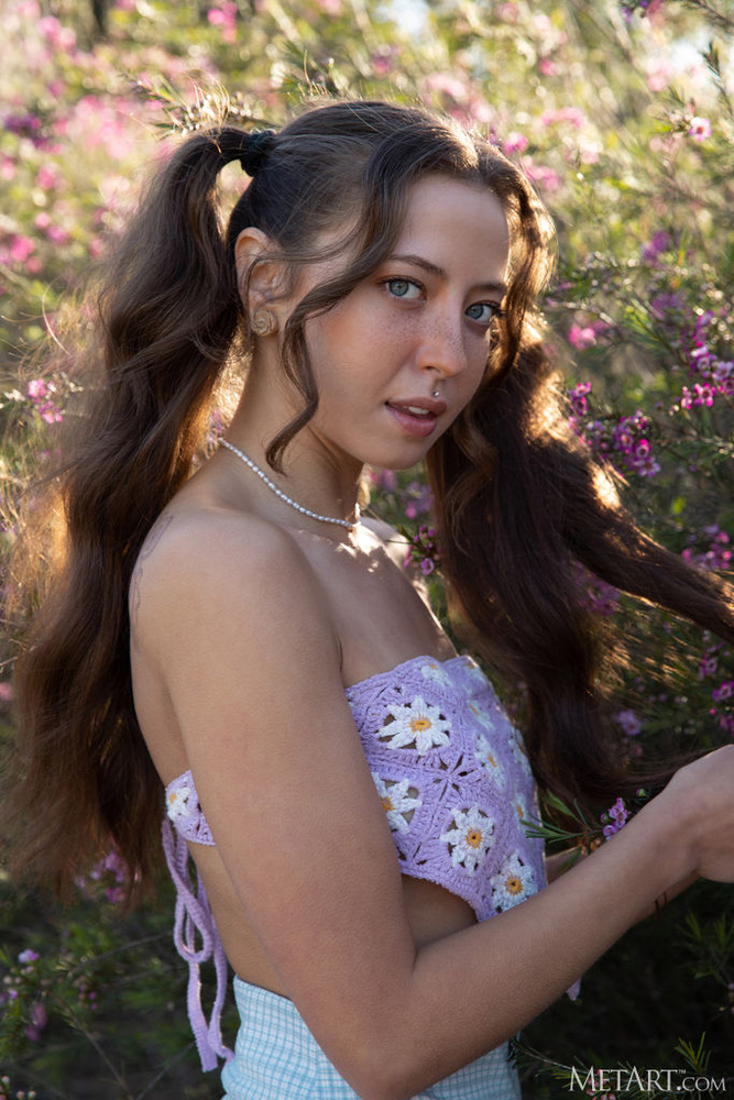 Elena Wolfe in Spring Flowers by Cassandra Keyes