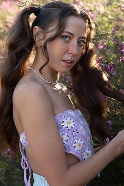 Elena Wolfe in Spring Flowers by Cassandra Keyes