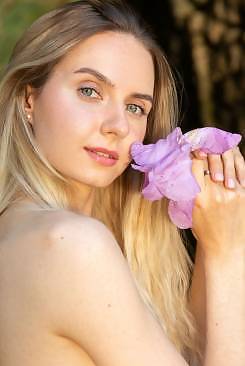 Emily Swan in Purple Flower by DeltaGamma