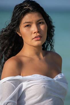 Kathai in Wet T Shirt by David Menich