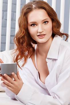 Olivia Westsun in Blue and White by Ron Offlin